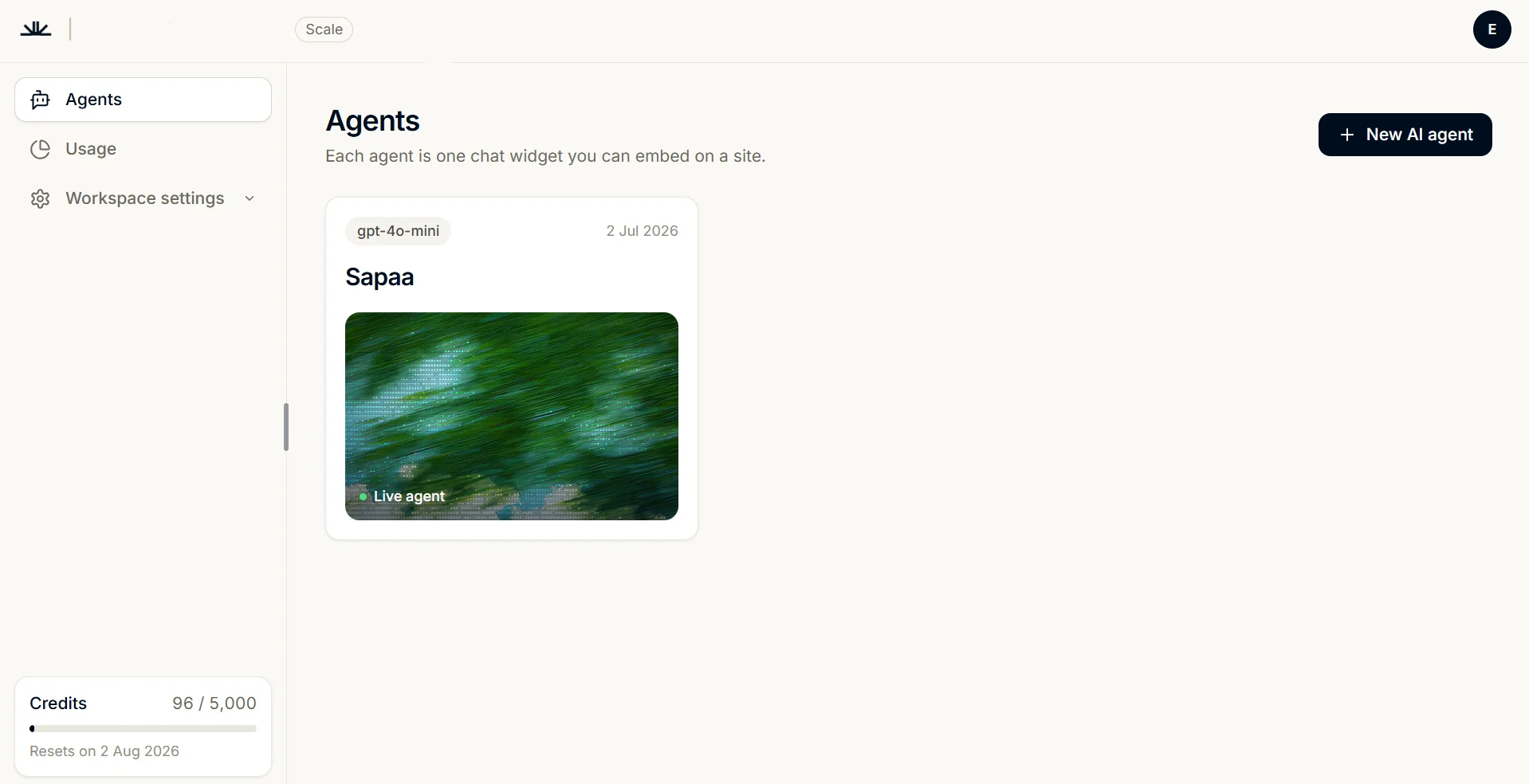 Helin dashboard